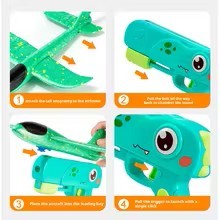 2026 New Ejection Aircraft Toys Foam Aircraft Glider Parent-child Outdoor Games Toys Children's Gifts Foam Shooting Flying Toy