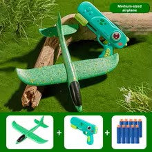 2026 New Ejection Aircraft Toys Foam Aircraft Glider Parent-child Outdoor Games Toys Children's Gifts Foam Shooting Flying Toy